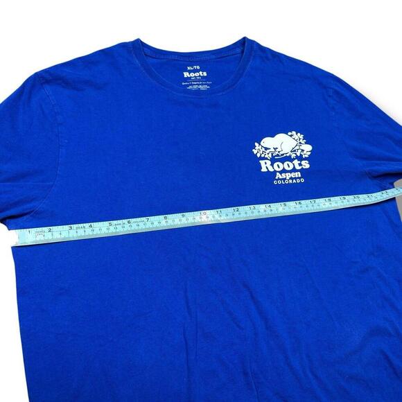 Roots Aspen Colorado Royal Blue Beaver Long Sleeve Tee - Picture 7 of 8